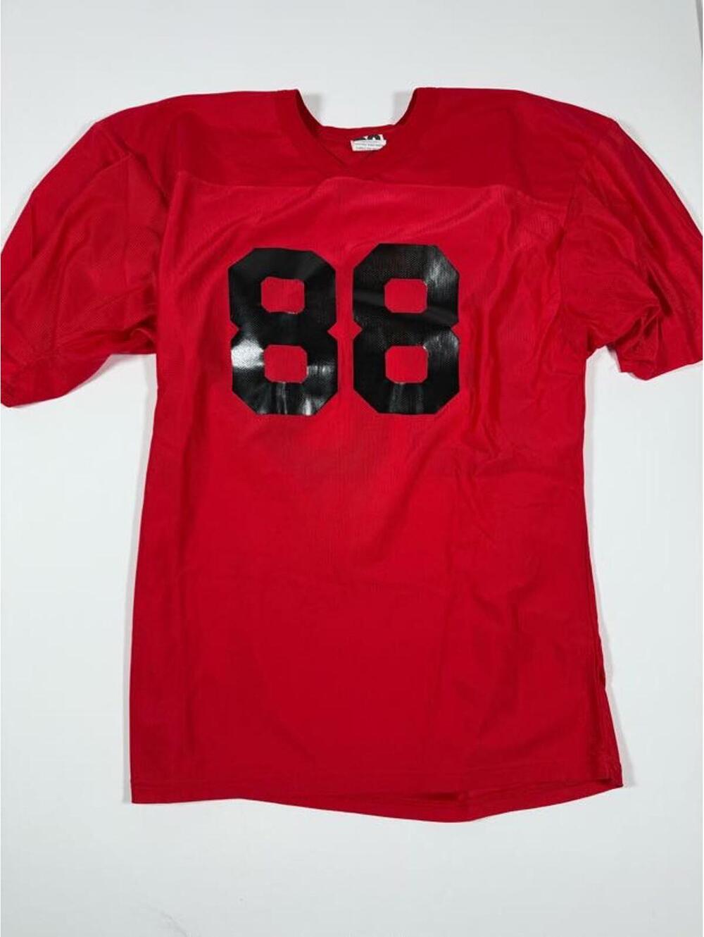 Don Alleson Athletic Red Football Jersey with Number 88 XL